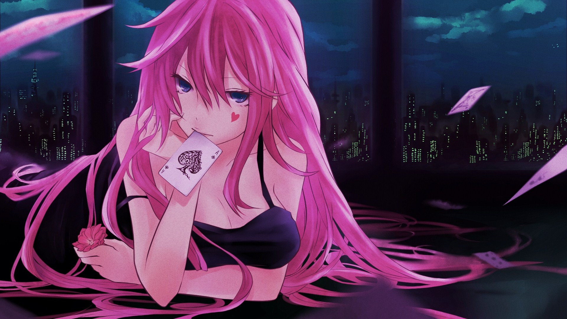 Pink Hair Anime Girl HD Wallpaper