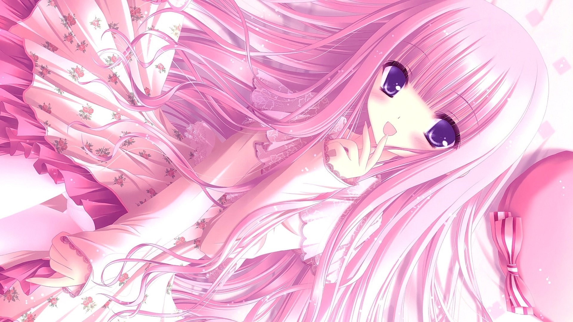 Pink Hair Anime Girl wallpaper photo hd