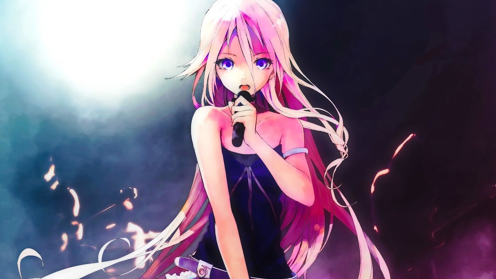 Pink Hair Anime Girl Free Wallpaper and Background