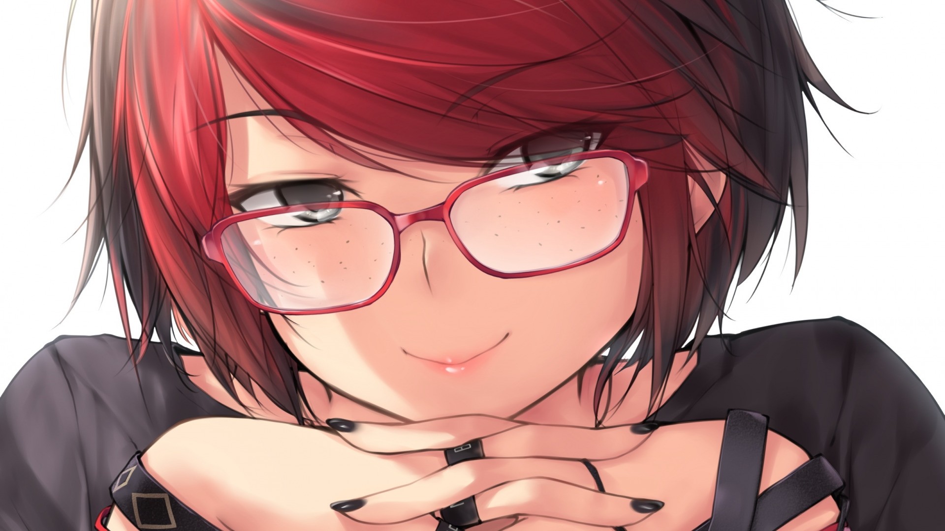 Anime Girl With Glasses Image