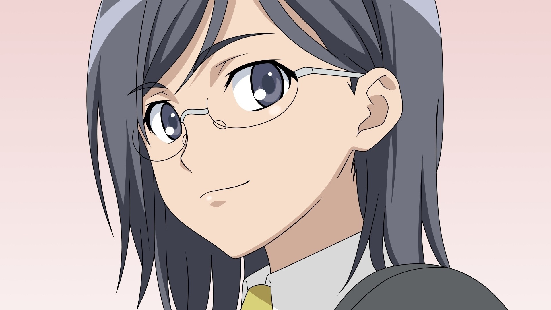 Anime Girl With Glasses Pic