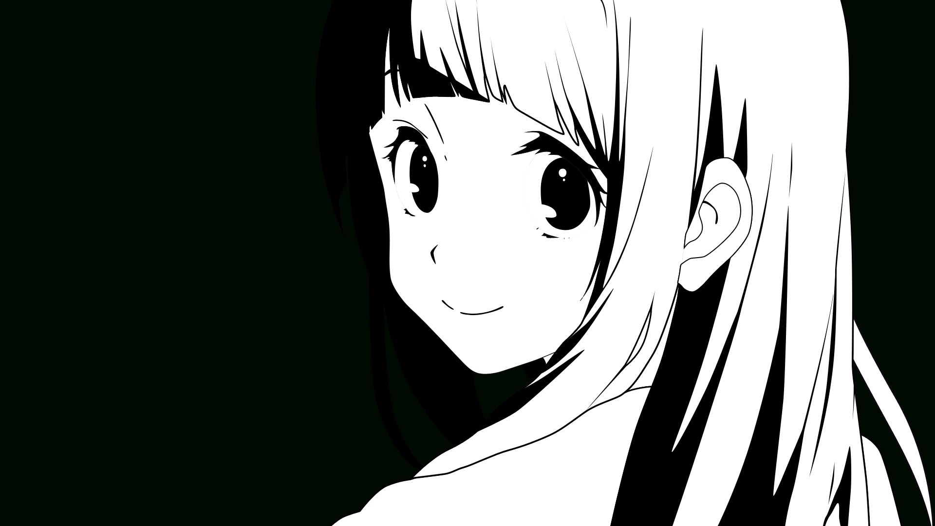 Anime Black And White Picture