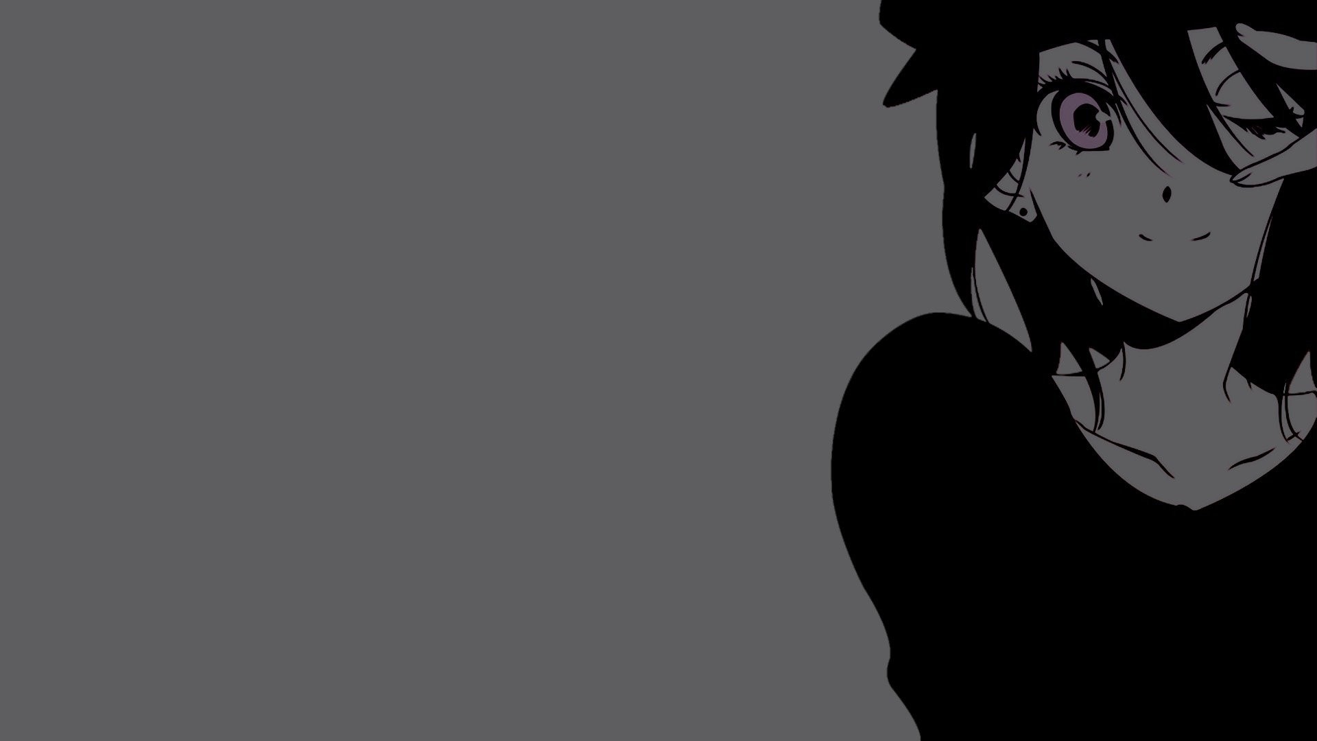 Anime Black And White Desktop Wallpaper