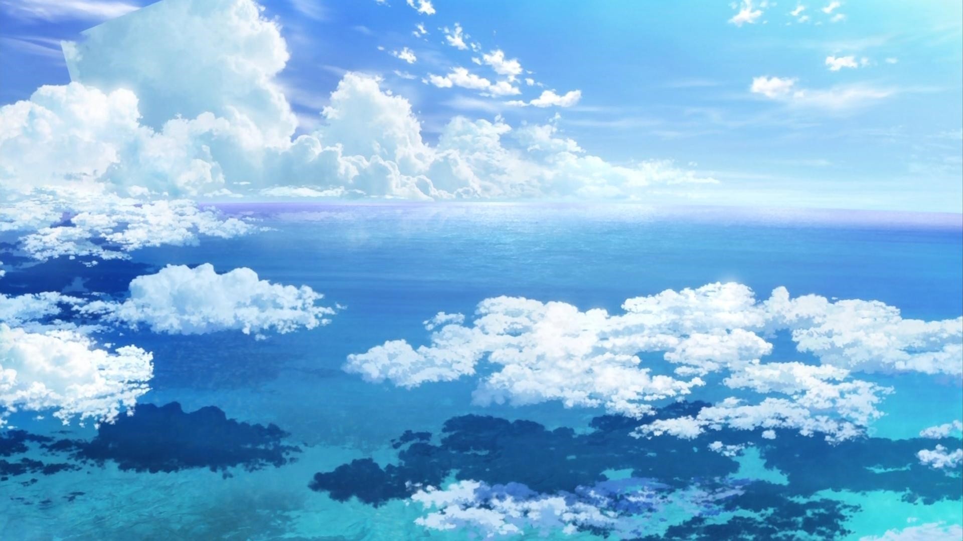 Anime Clouds Wallpaper image hd