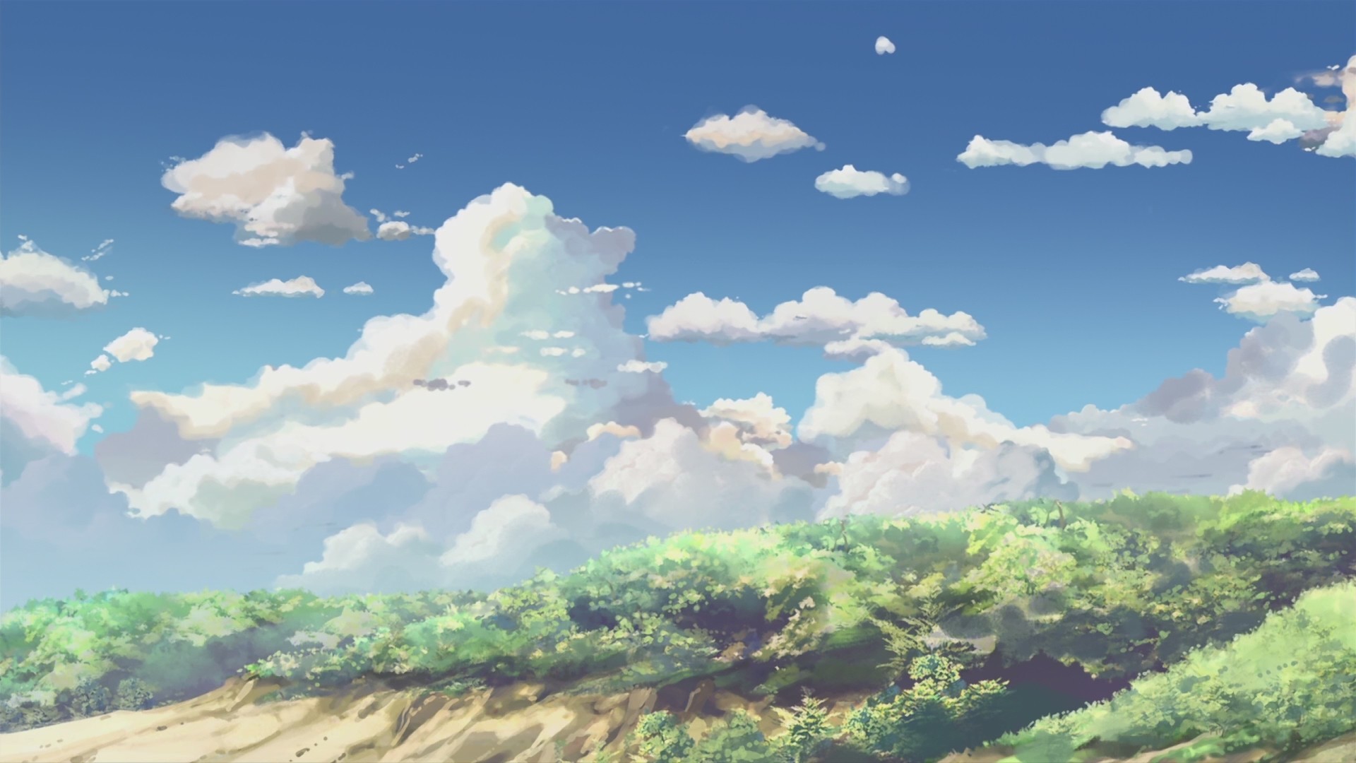 Anime Clouds Wallpaper and Background