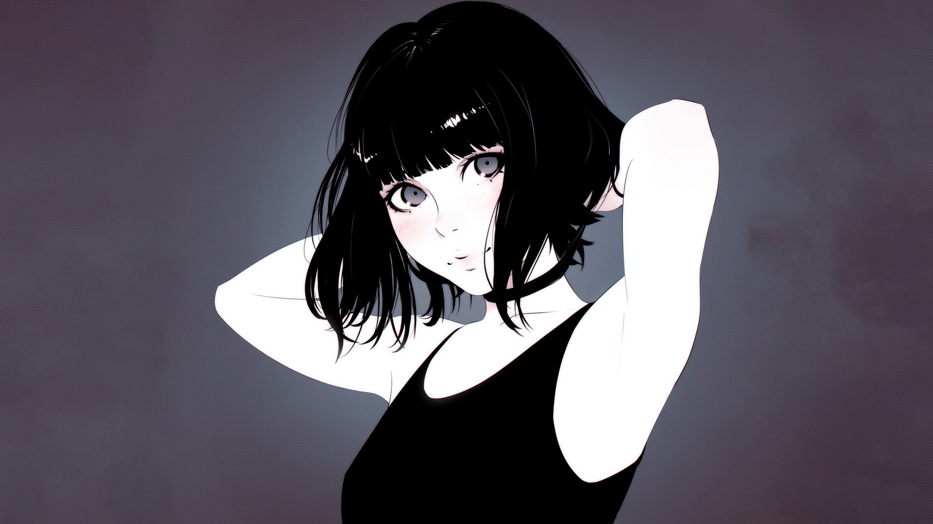 Anime Girl Short Hair Download Wallpaper