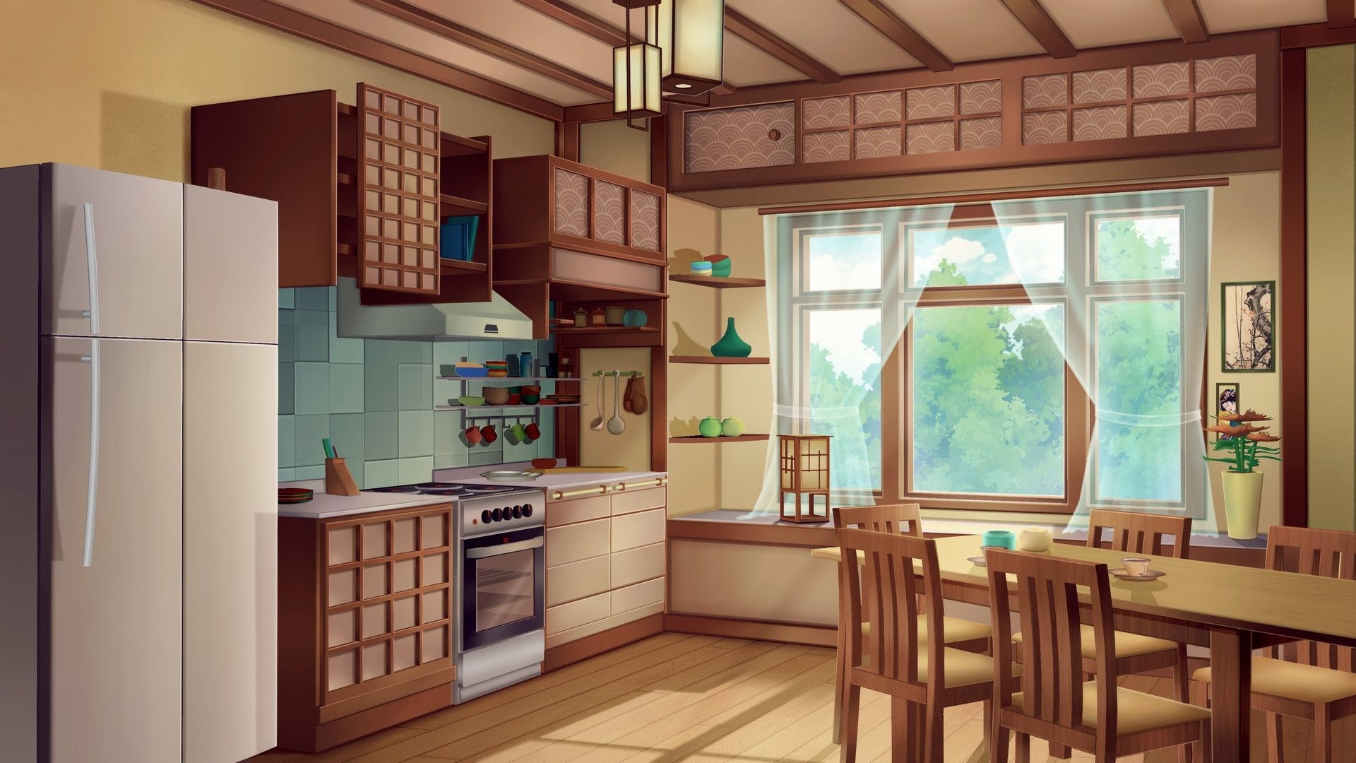 Anime Kitchen Wallpaper