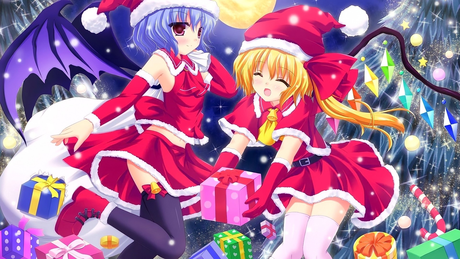 Christmas Anime Girl Desktop wallpaper
