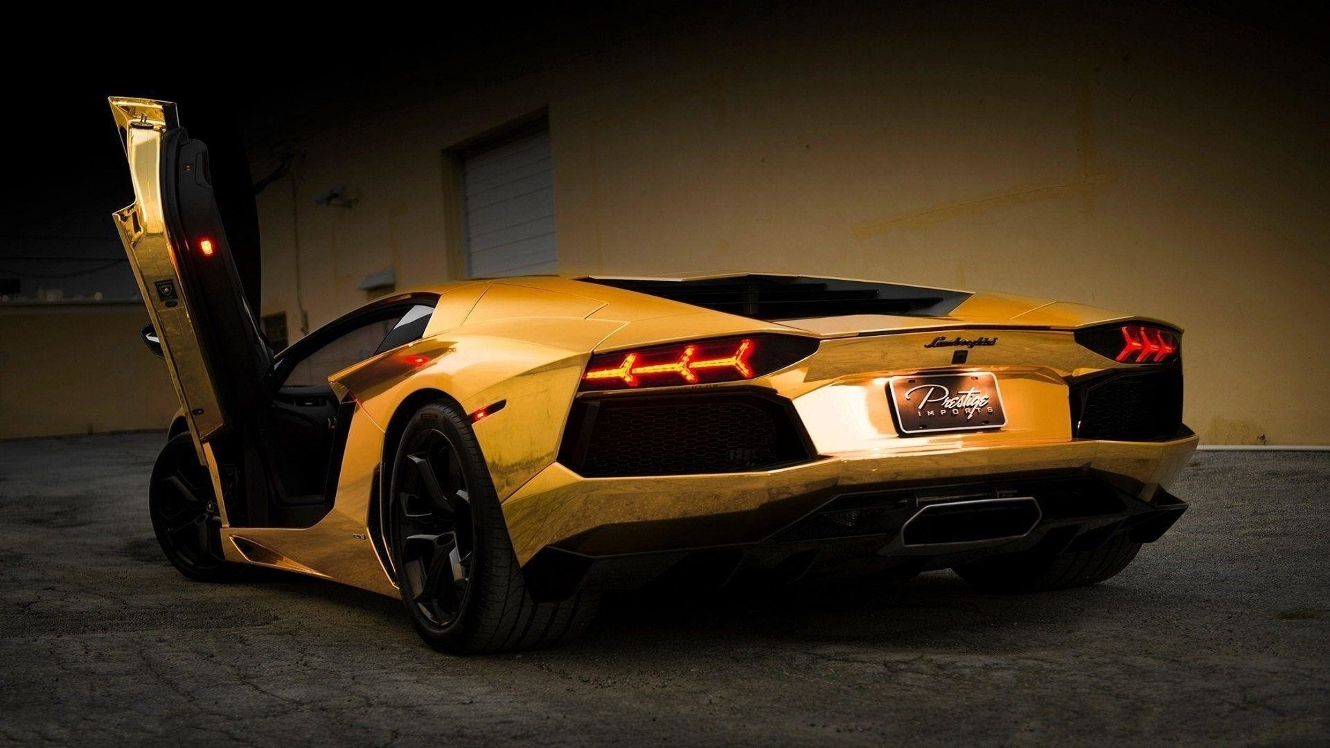 Gold Lamborghini Wallpaper and Background