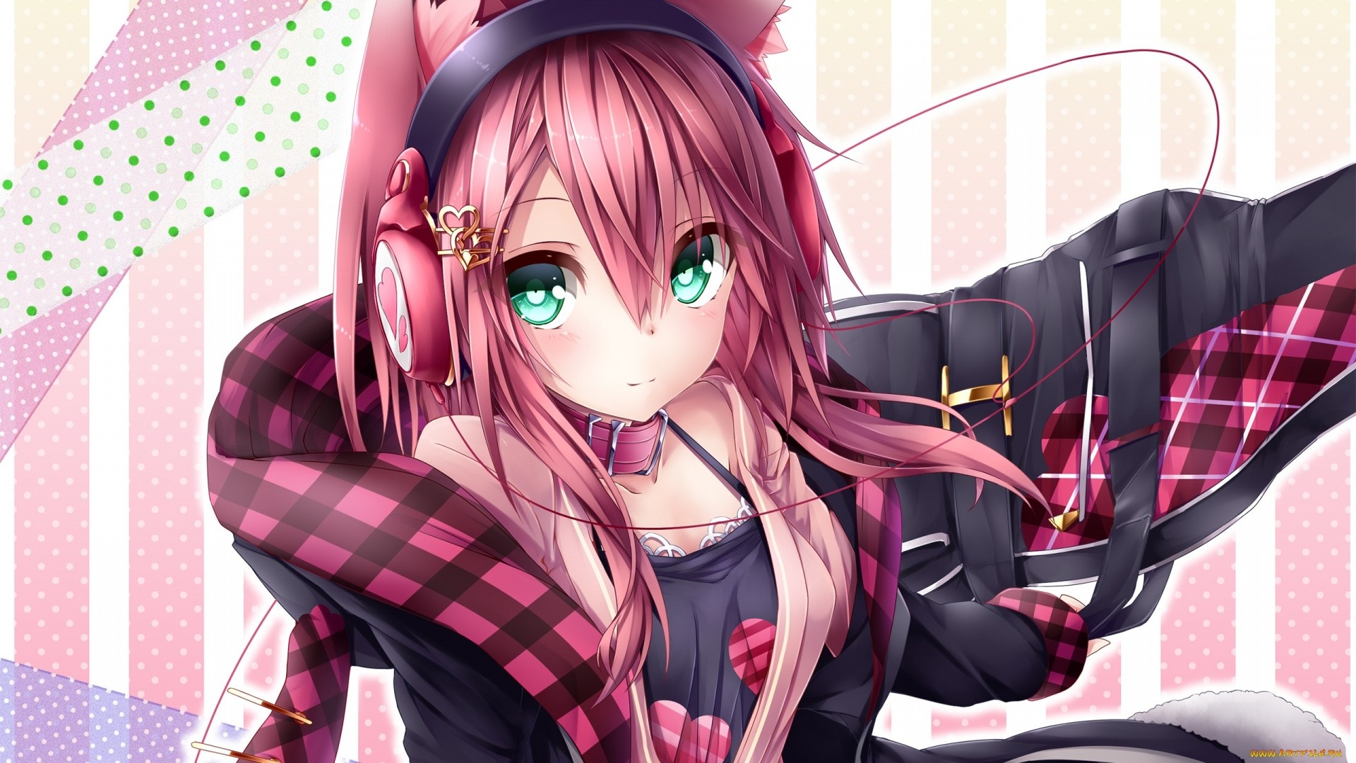 Hoodie Cute Anime Girl Background