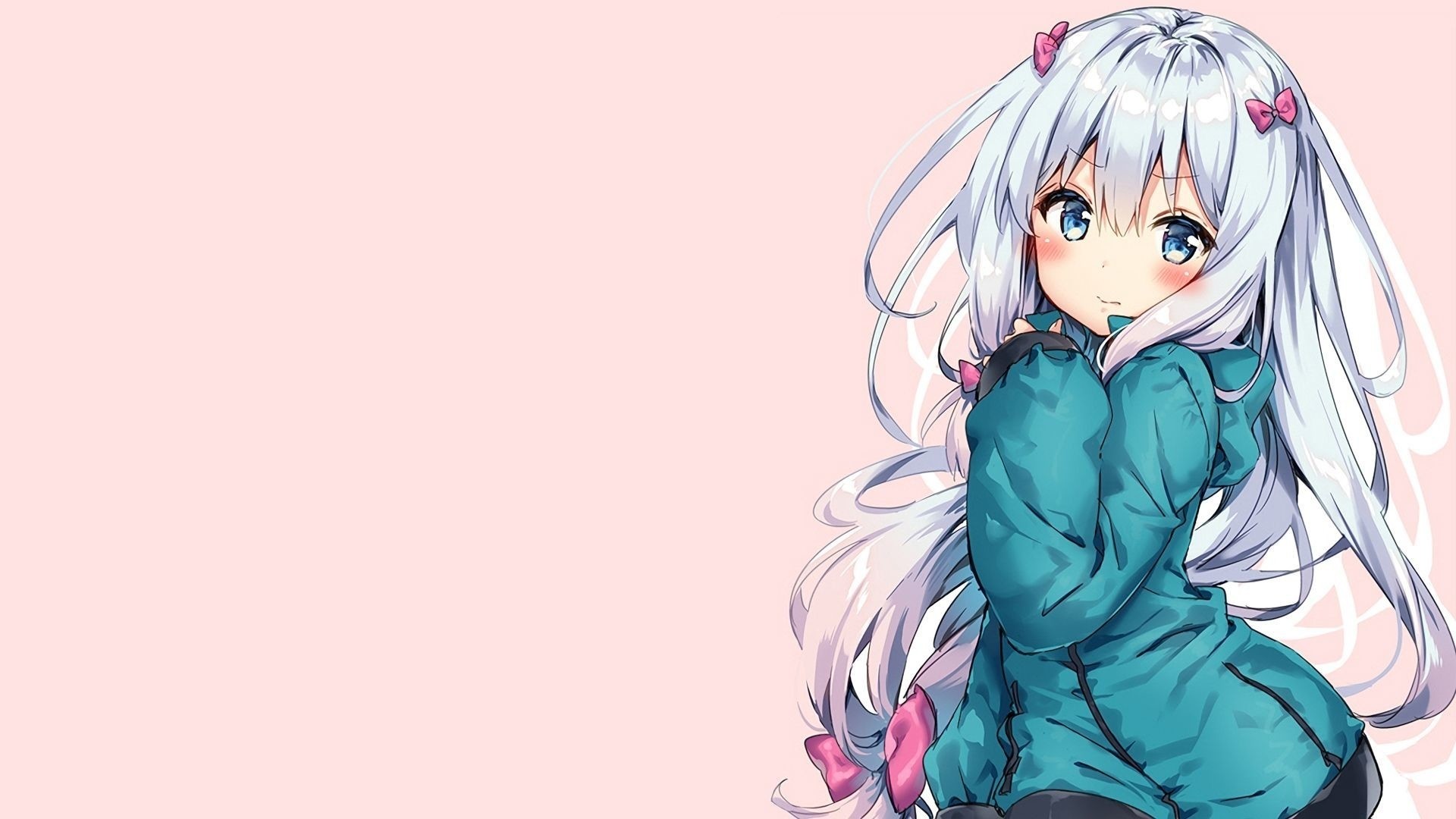 Hoodie Cute Anime Girl Background