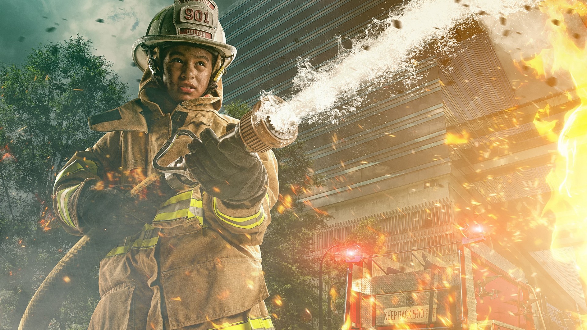 Firefighter Desktop wallpaper