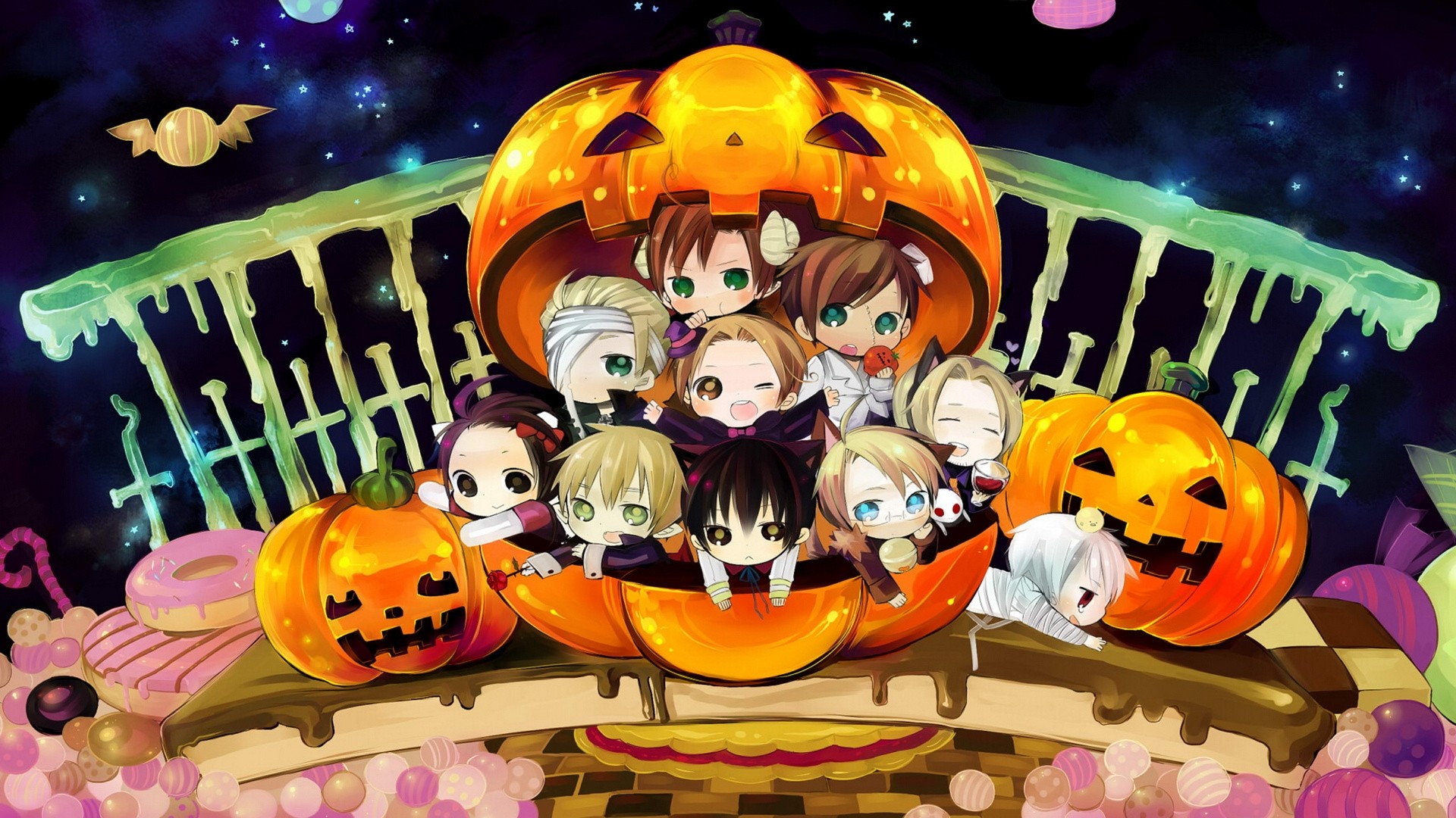 Halloween Anime Desktop wallpaper