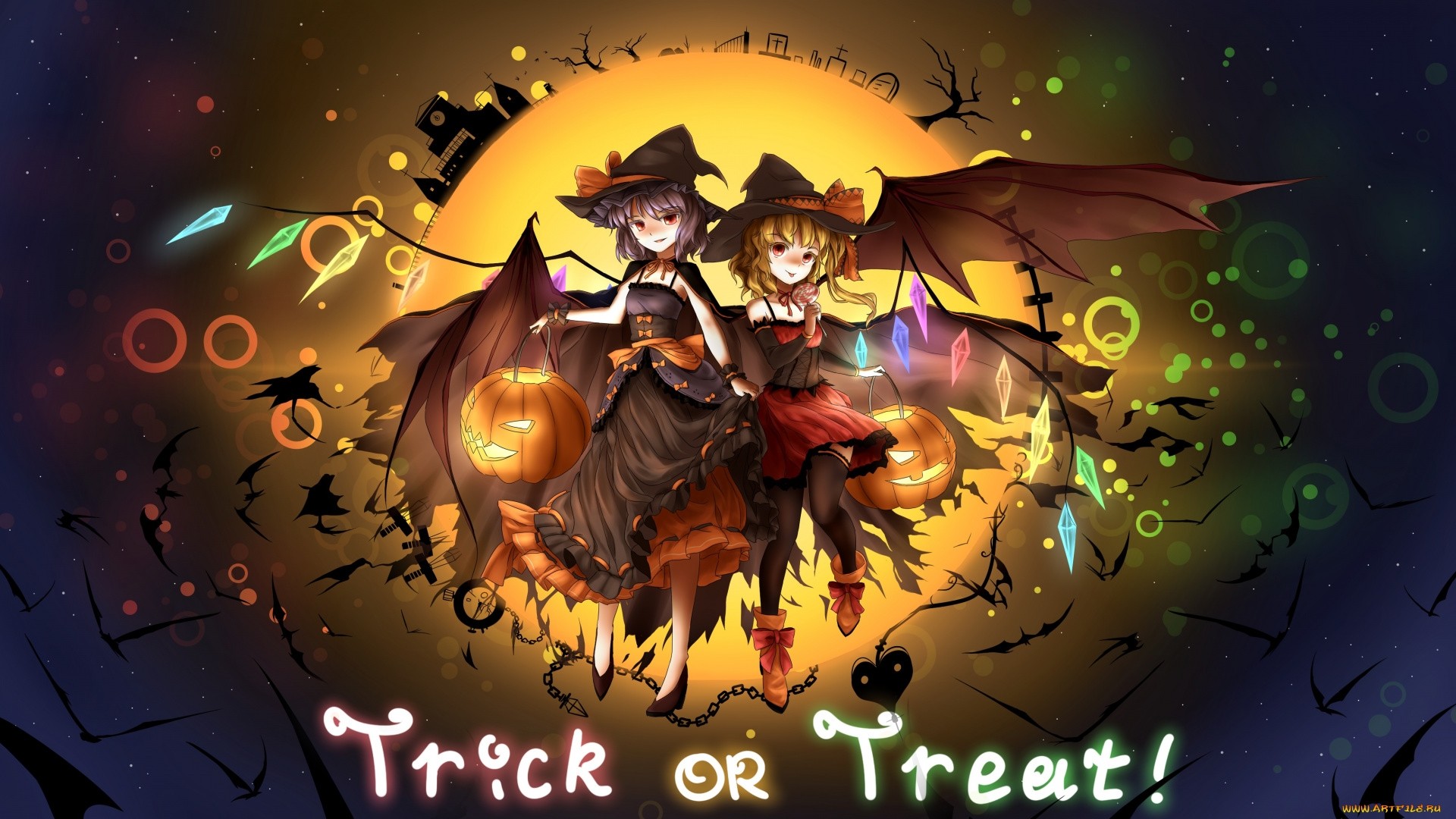Halloween Anime Desktop Wallpaper