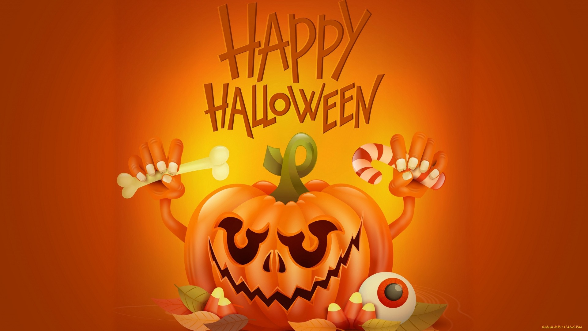 Halloween Greeting Card Background