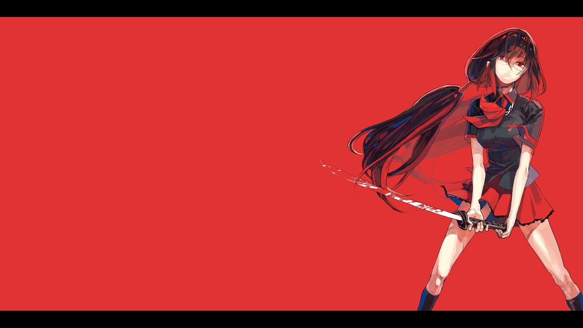 Red Anime Girl High Quality