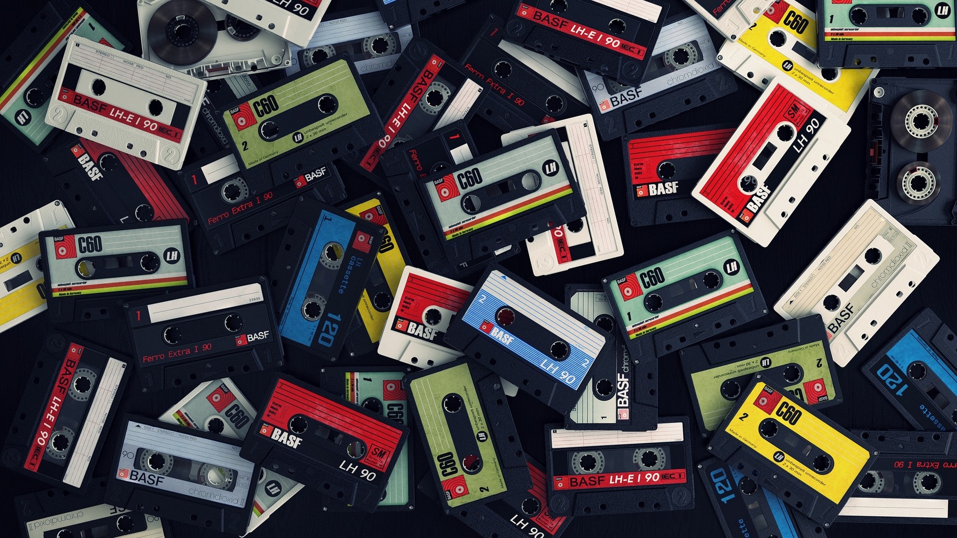 Cassette Tape Background Wallpaper