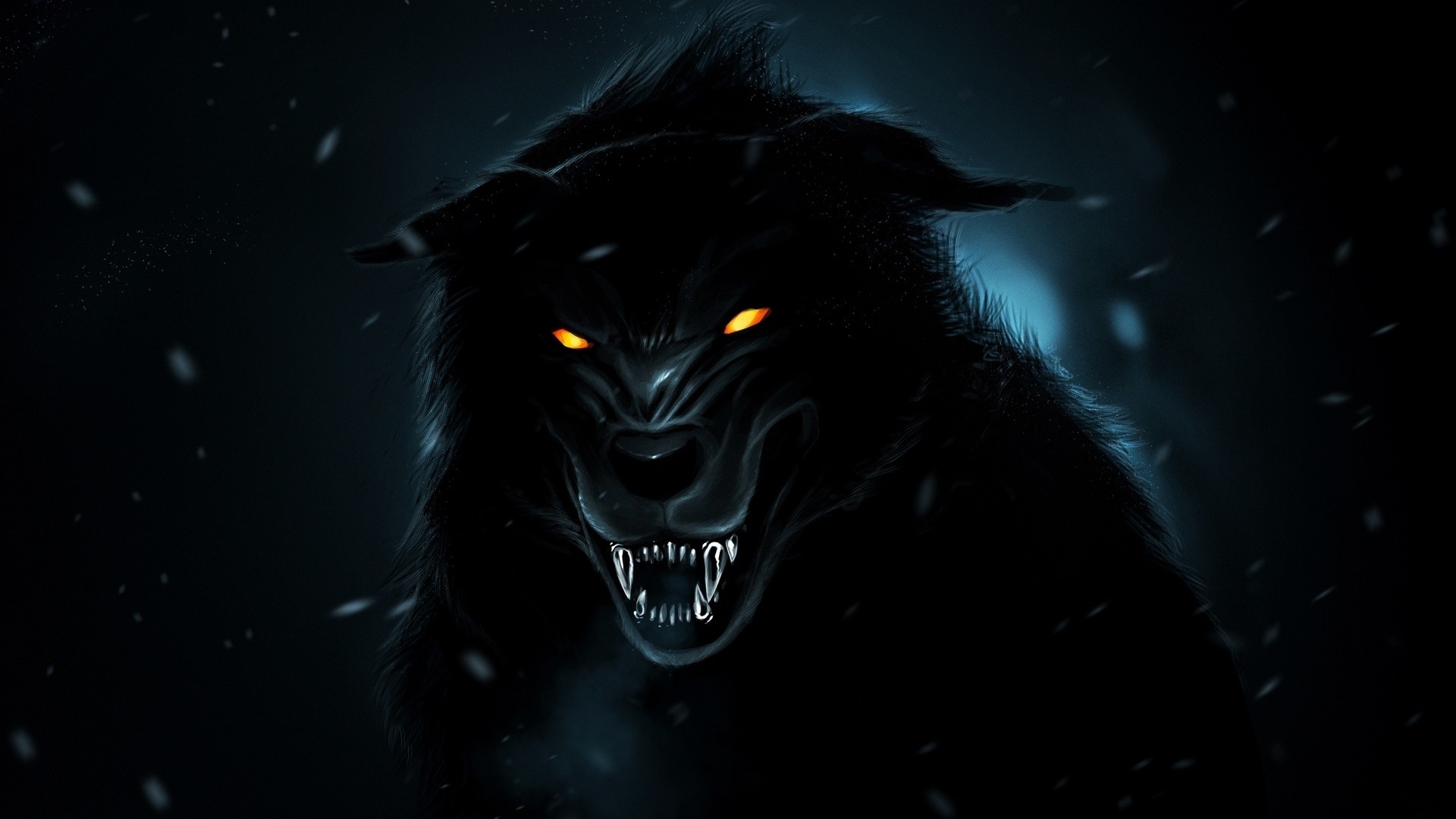 Black Wolf Free Wallpaper and Background
