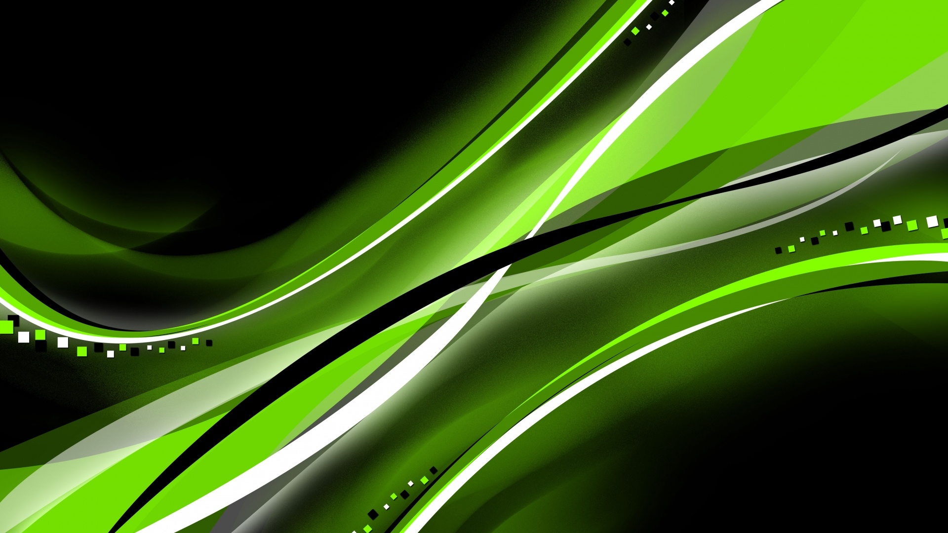 Black And Green PC Wallpaper