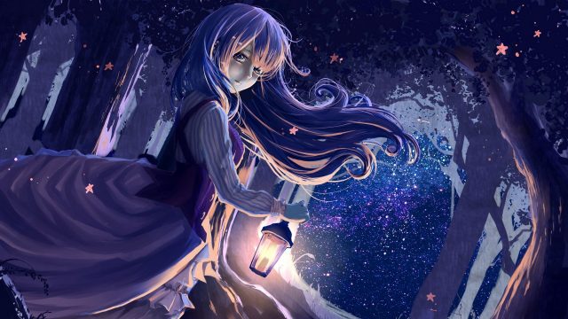 28 Night Anime Girl Wallpapers - Wallpaperboat