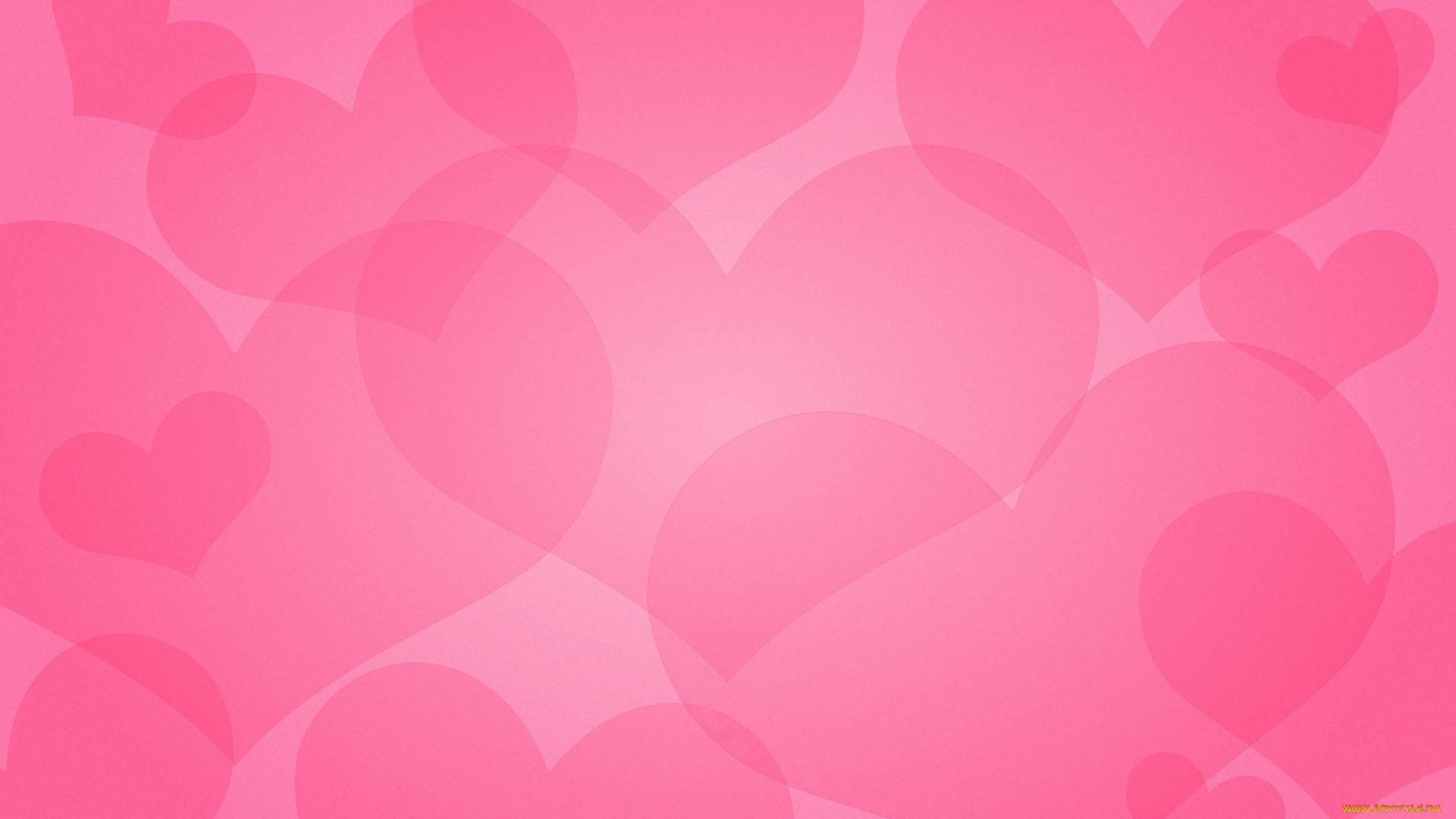 Pink Heart Full HD Wallpaper
