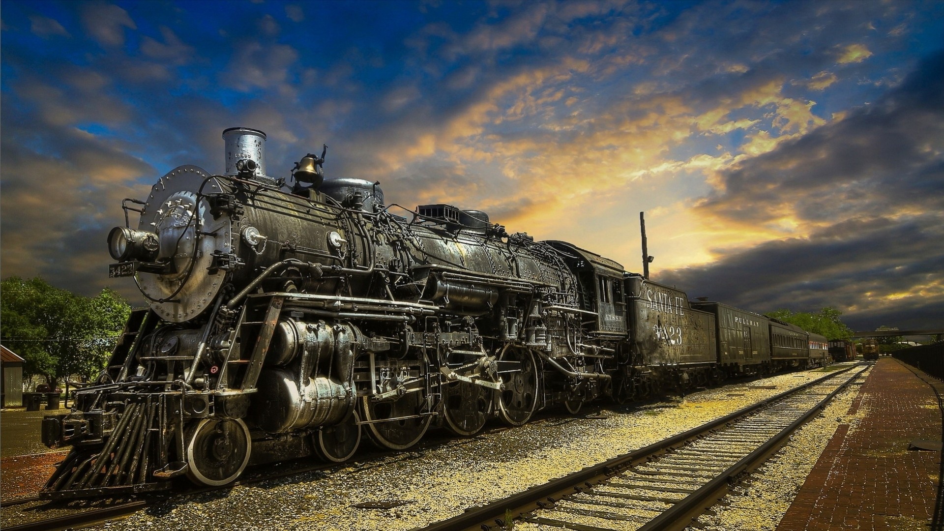 Steam Train Full HD Wallpaper