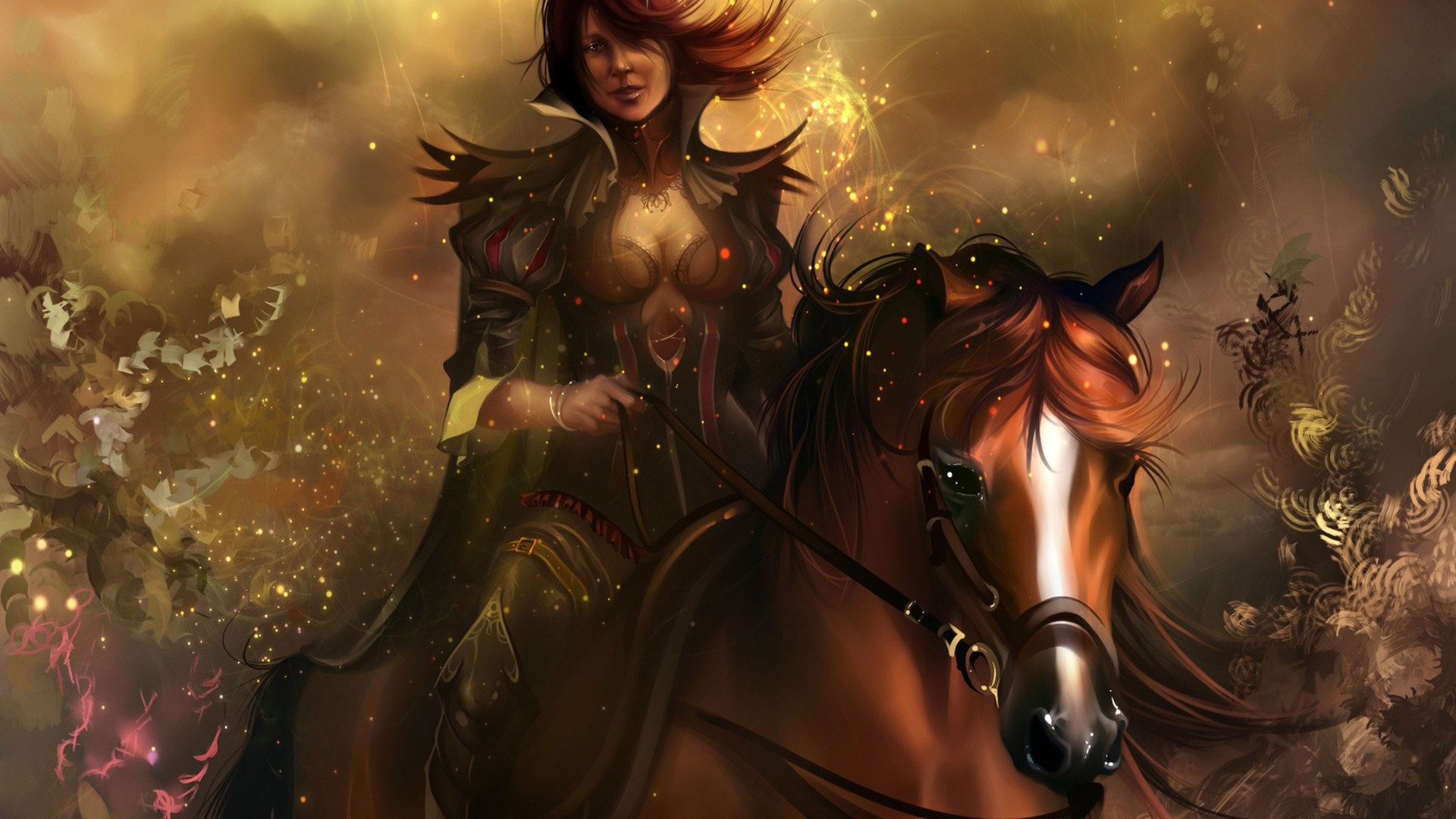 Rider On A Horse Art Image