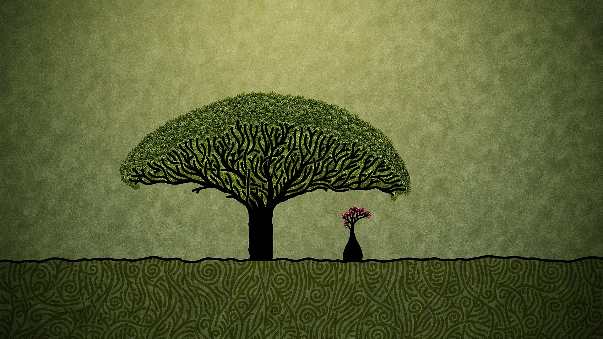 Tree Minimalist Wallpaper