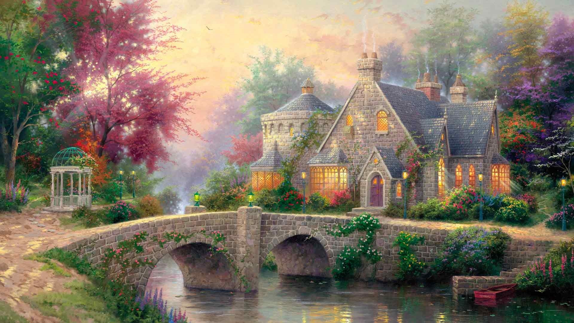 House By The River Art High Quality