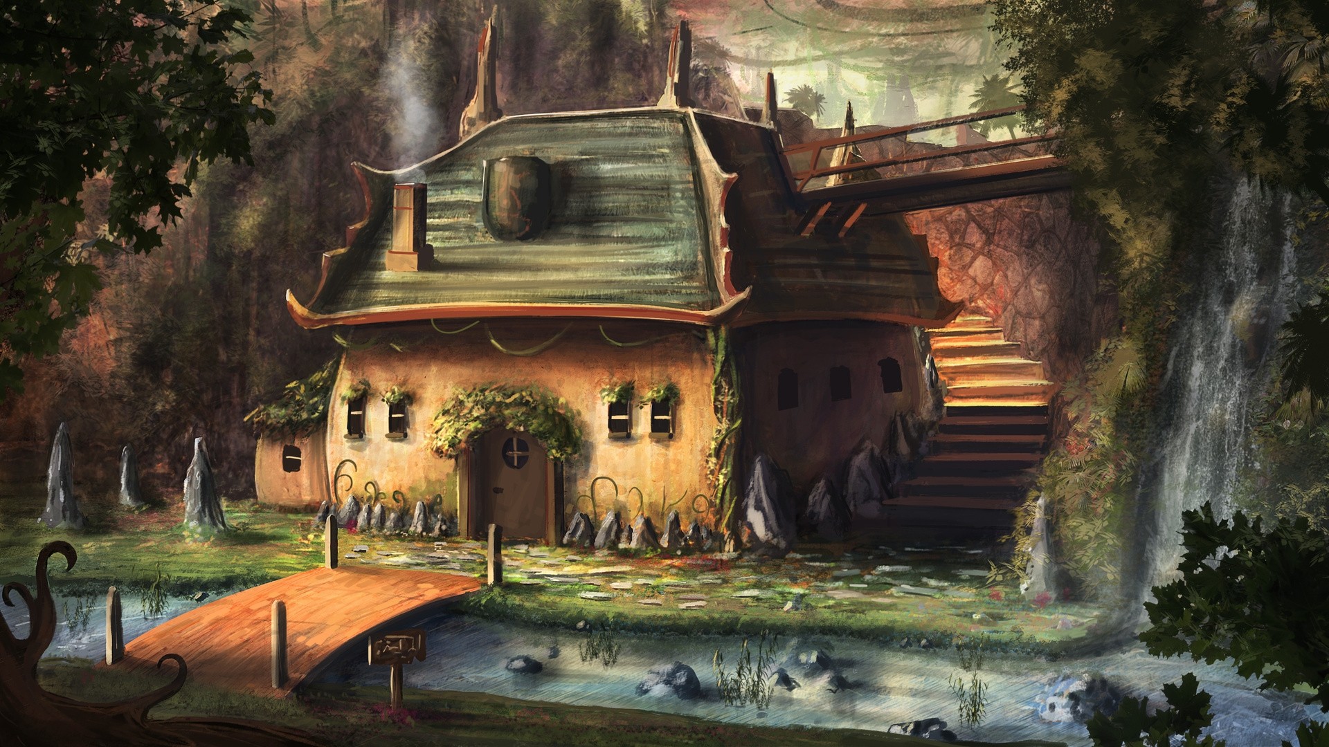 House By The River Art Pic