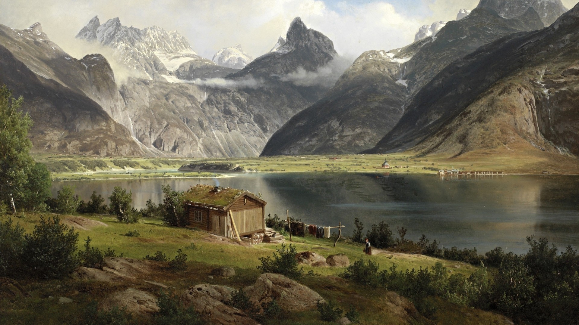 House By The River Art HD Download