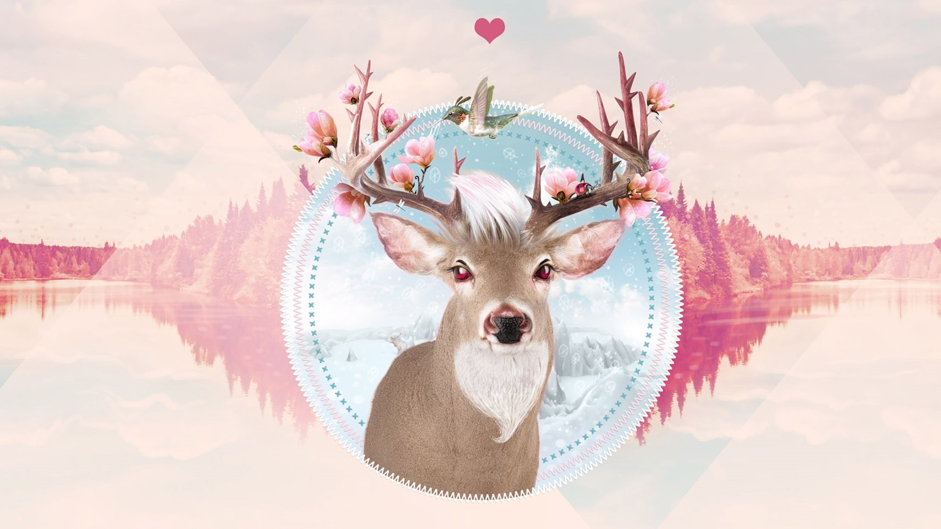 Reindeer Free Wallpaper