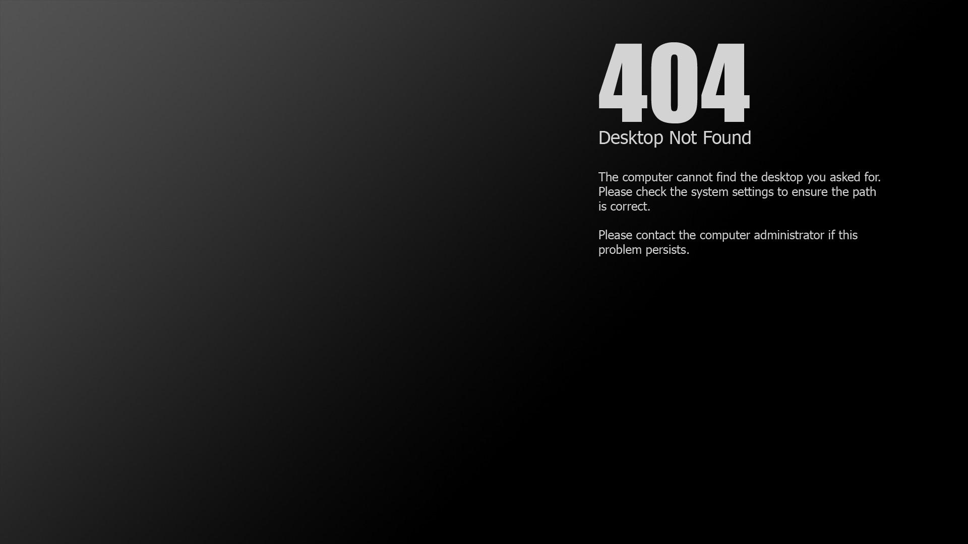 Error 404 Desktop wallpaper