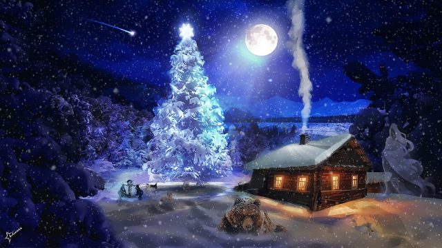 31 Winter New Year's Evening Wallpapers - Wallpaperboat