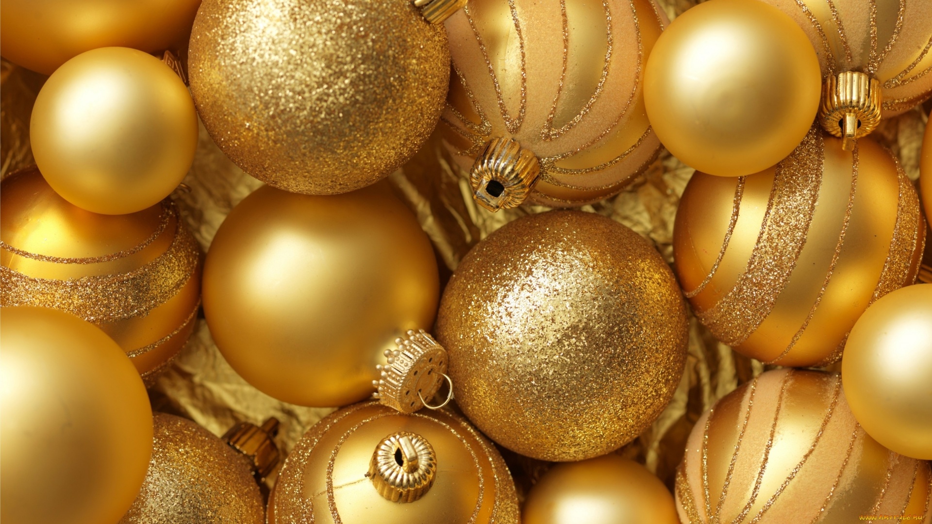 Christmas Gold HD Wallpaper