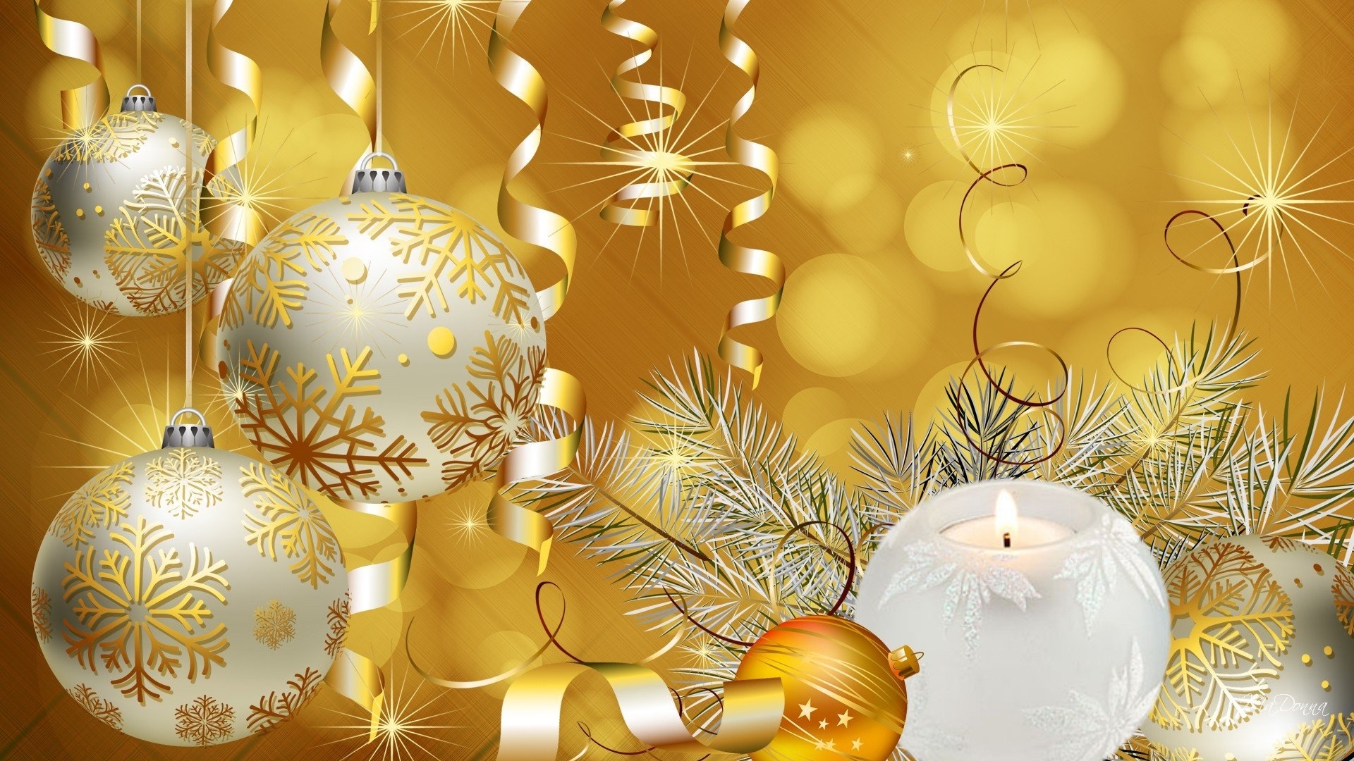 Christmas Gold Background