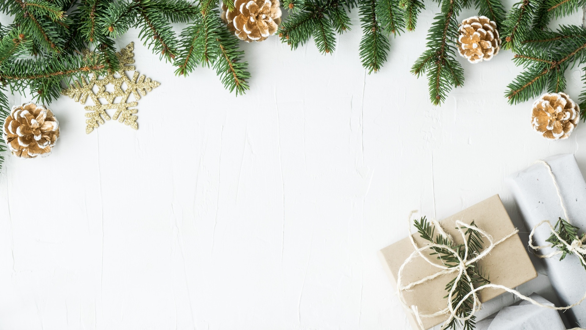 Christmas White HD Wallpaper