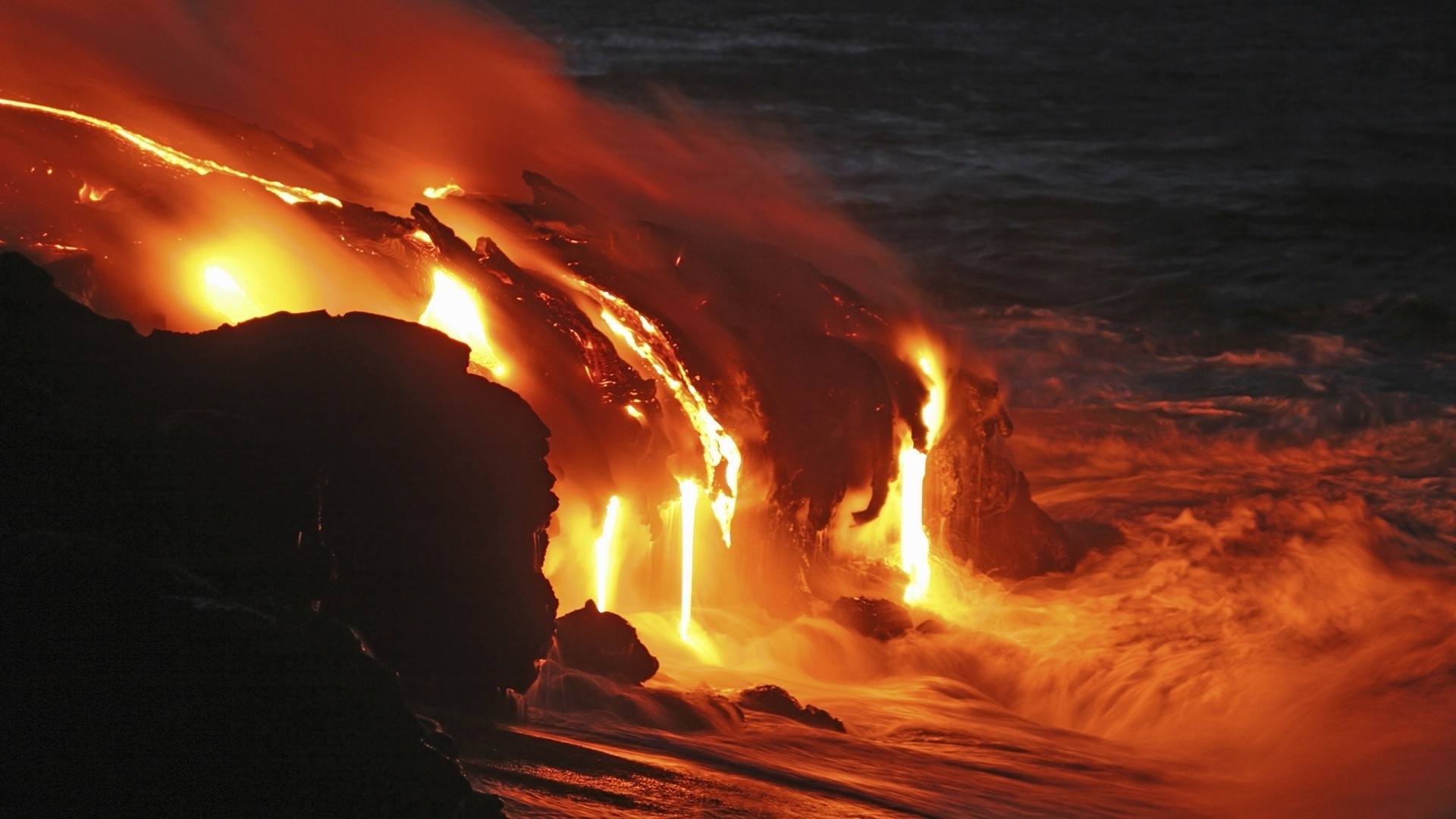 Volcano Eruption Desktop Wallpaper