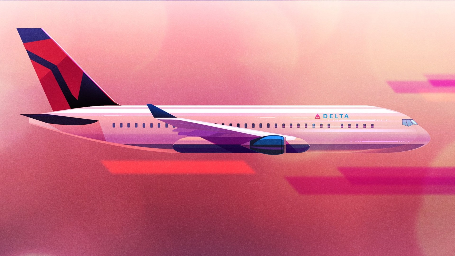 Airplane Minimalist Wallpaper theme