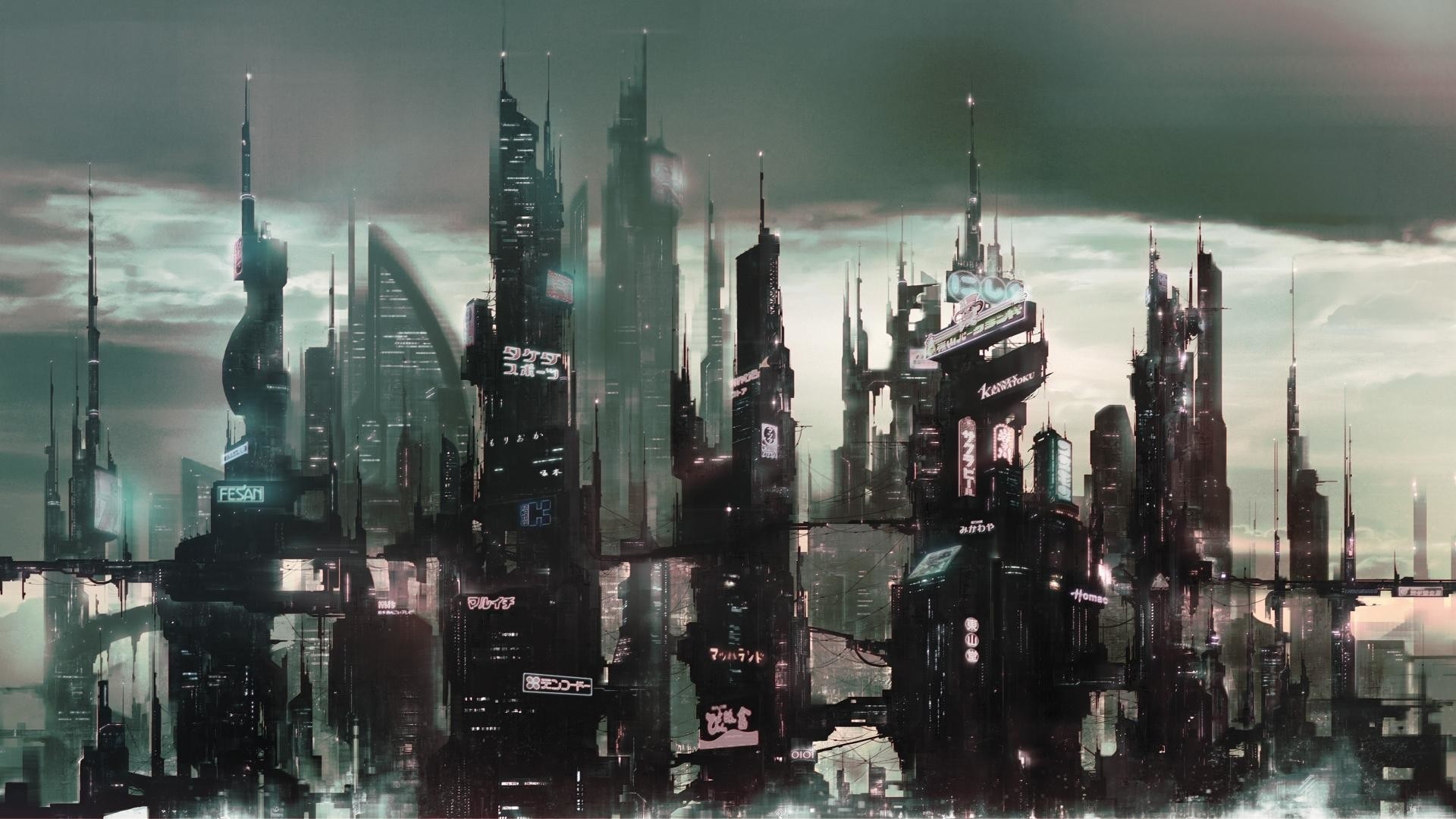 Cyberpunk City Art Image