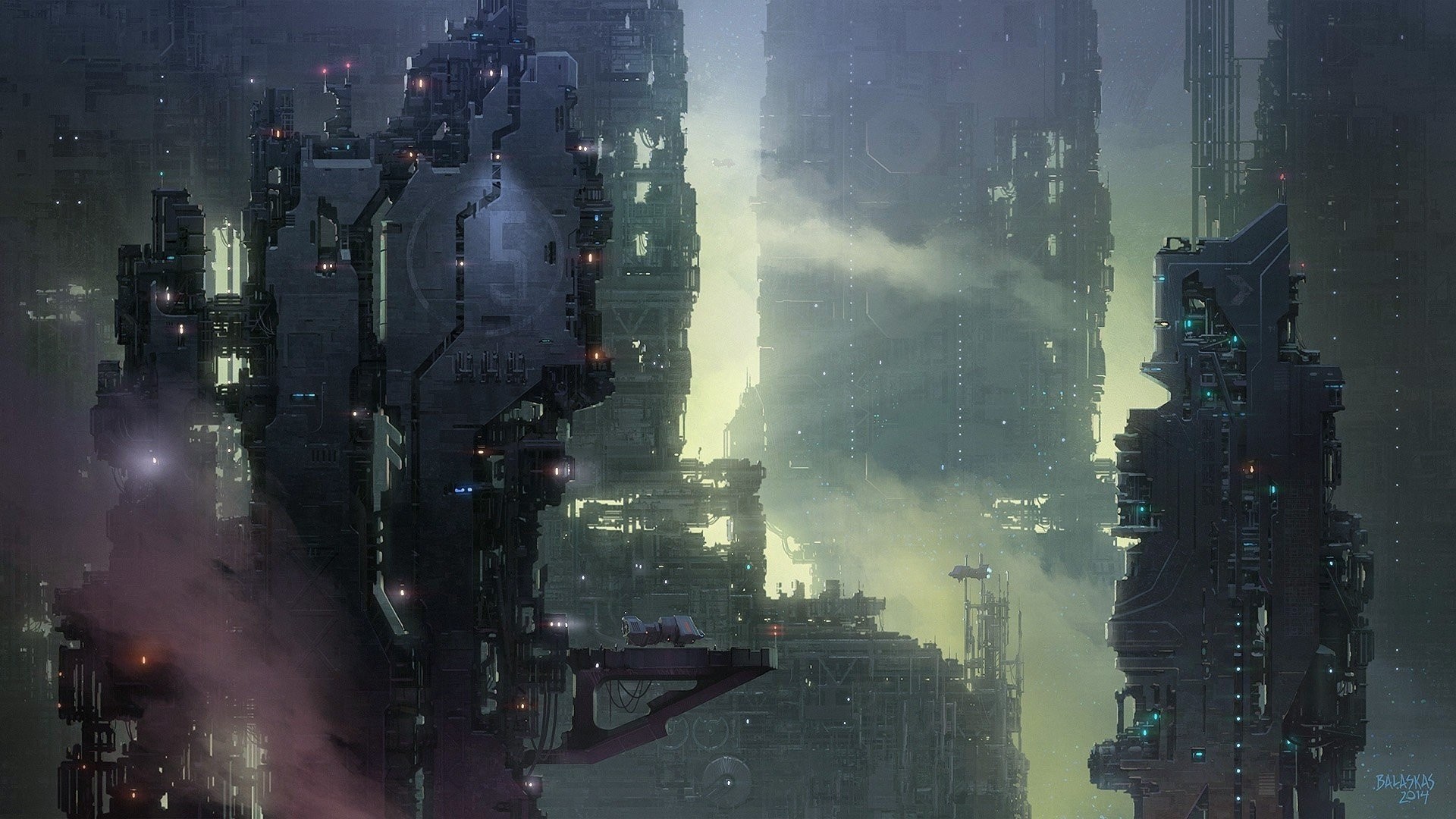 Cyberpunk City Art HD Wallpaper