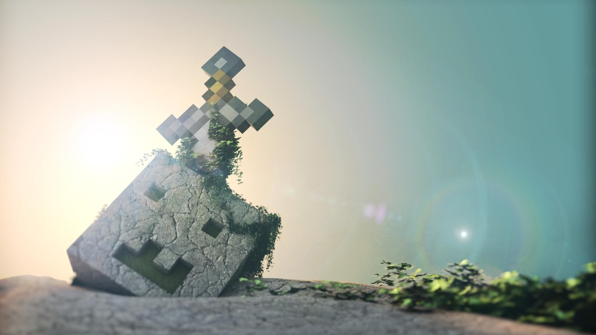 Minecraft Minimalist Background