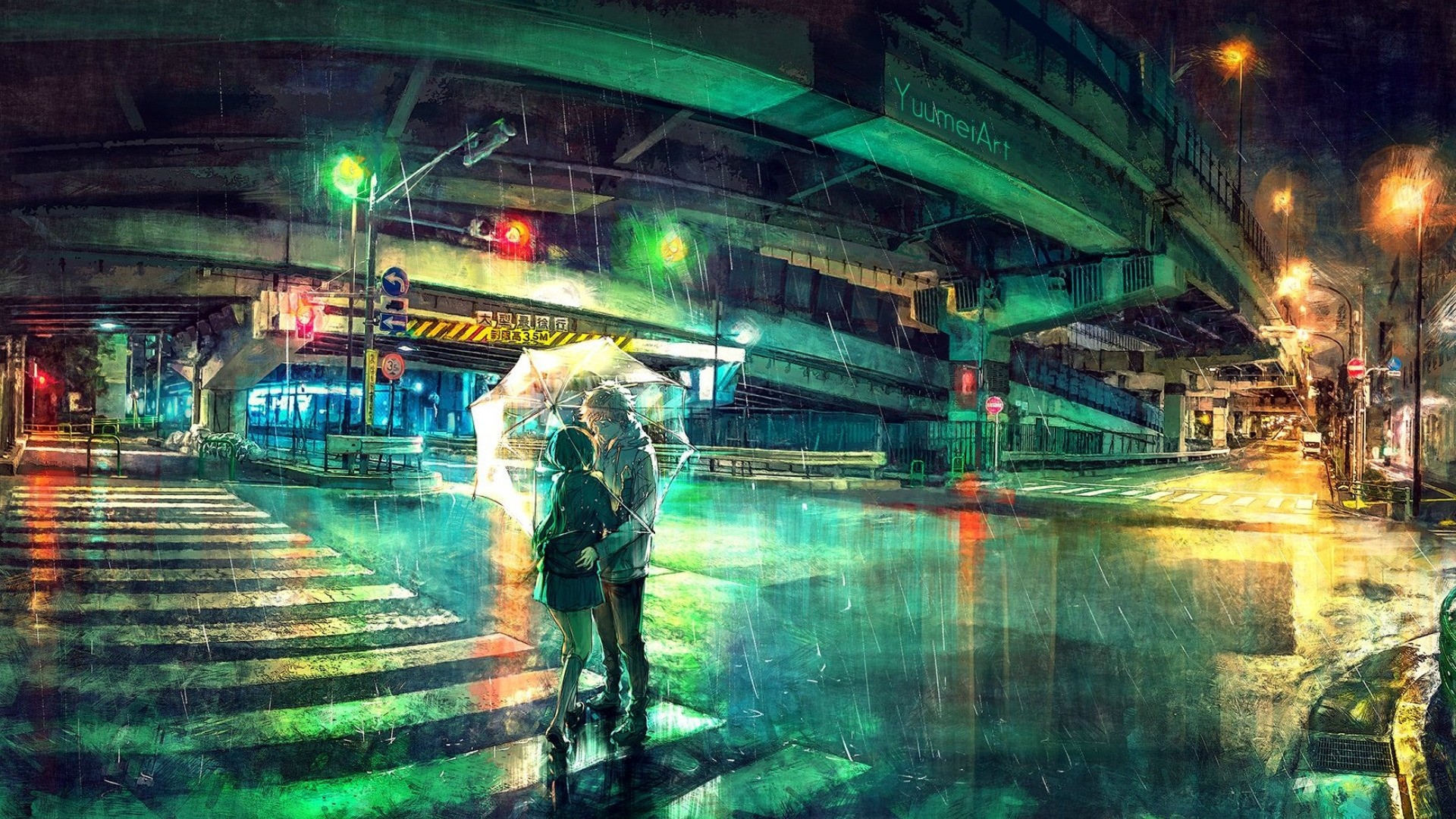 Rain Art desktop wallpaper hd