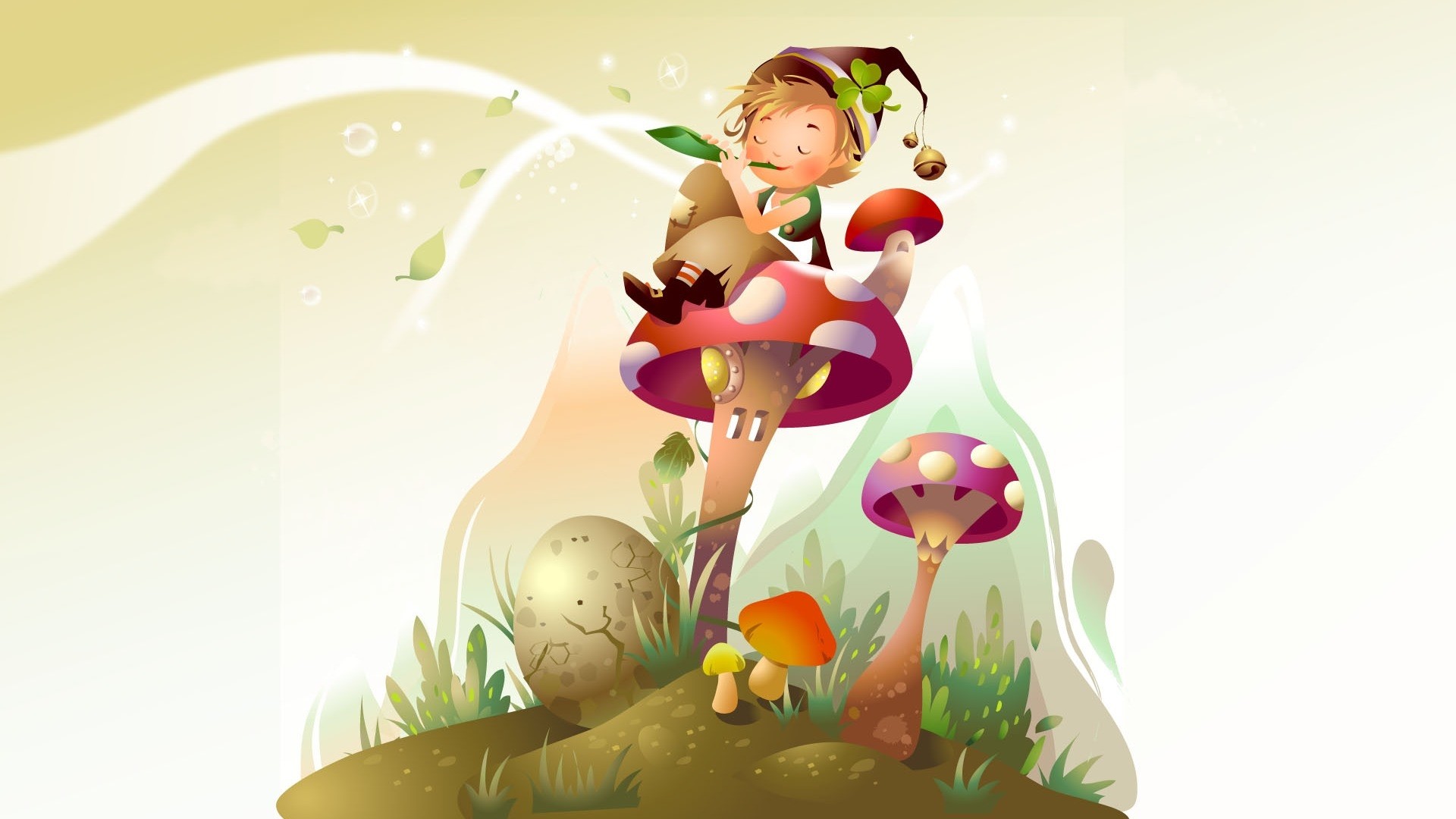 Cartoon Mushroom wallpaper for desktop