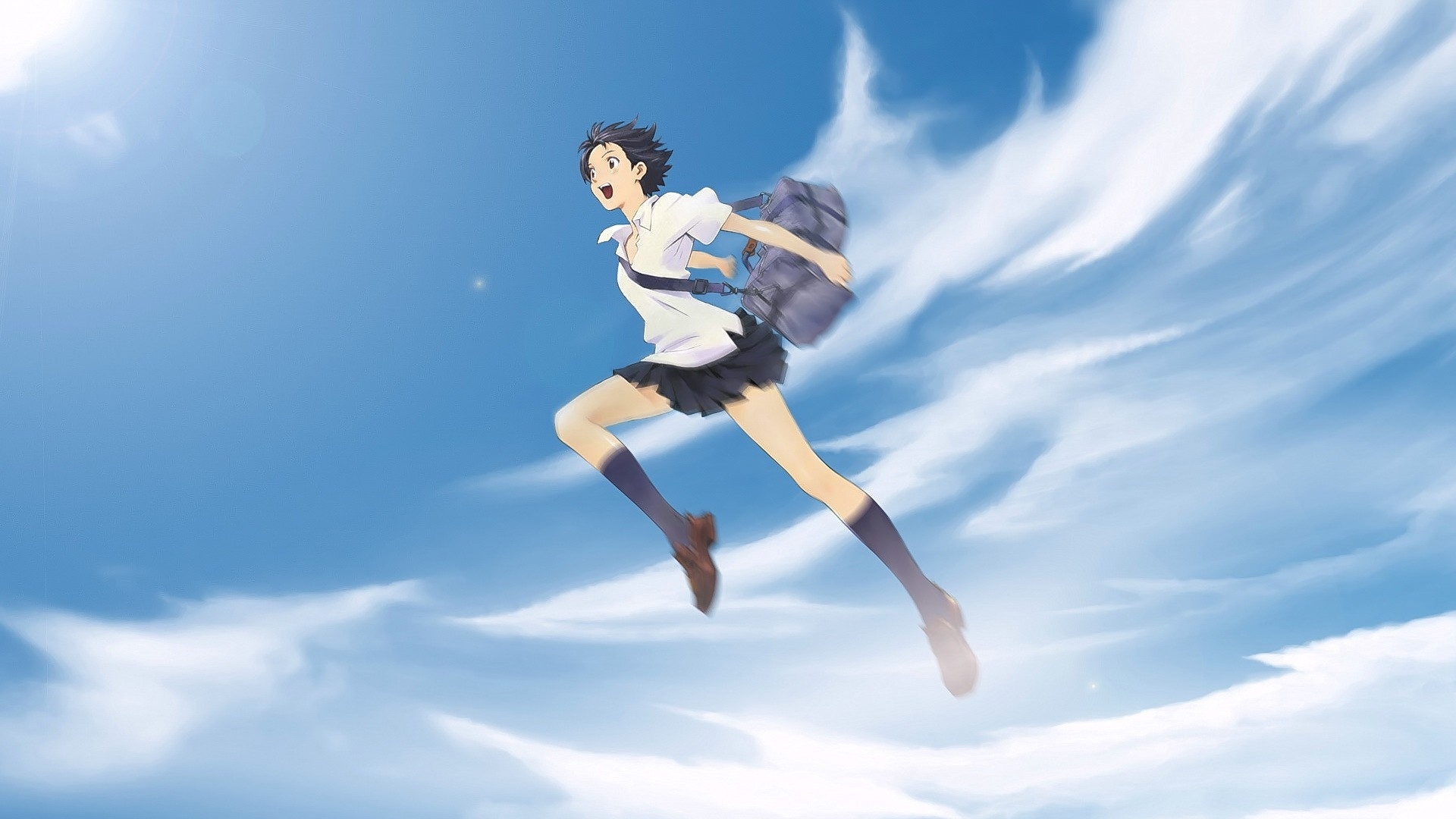 Flying Girl Background