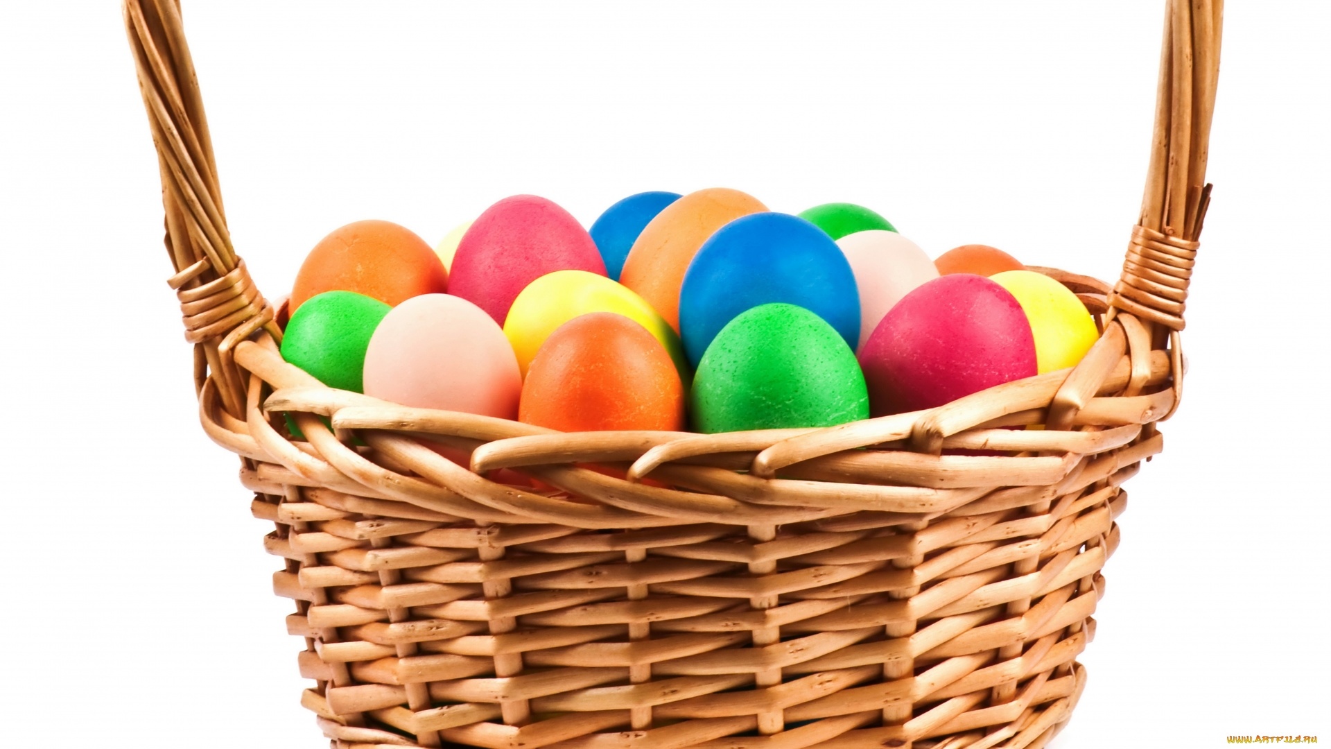 Easter Eggs In A Basket wallpaper for pc