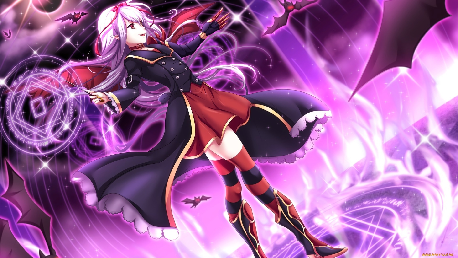 Anime Girl Magician HD Wallpaper