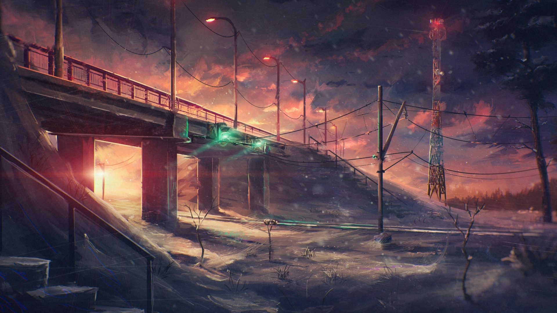 Bridge Art Background