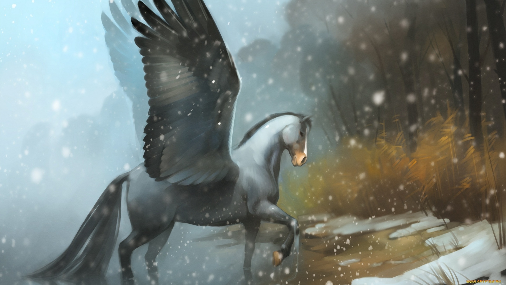 Pegasus Art Background