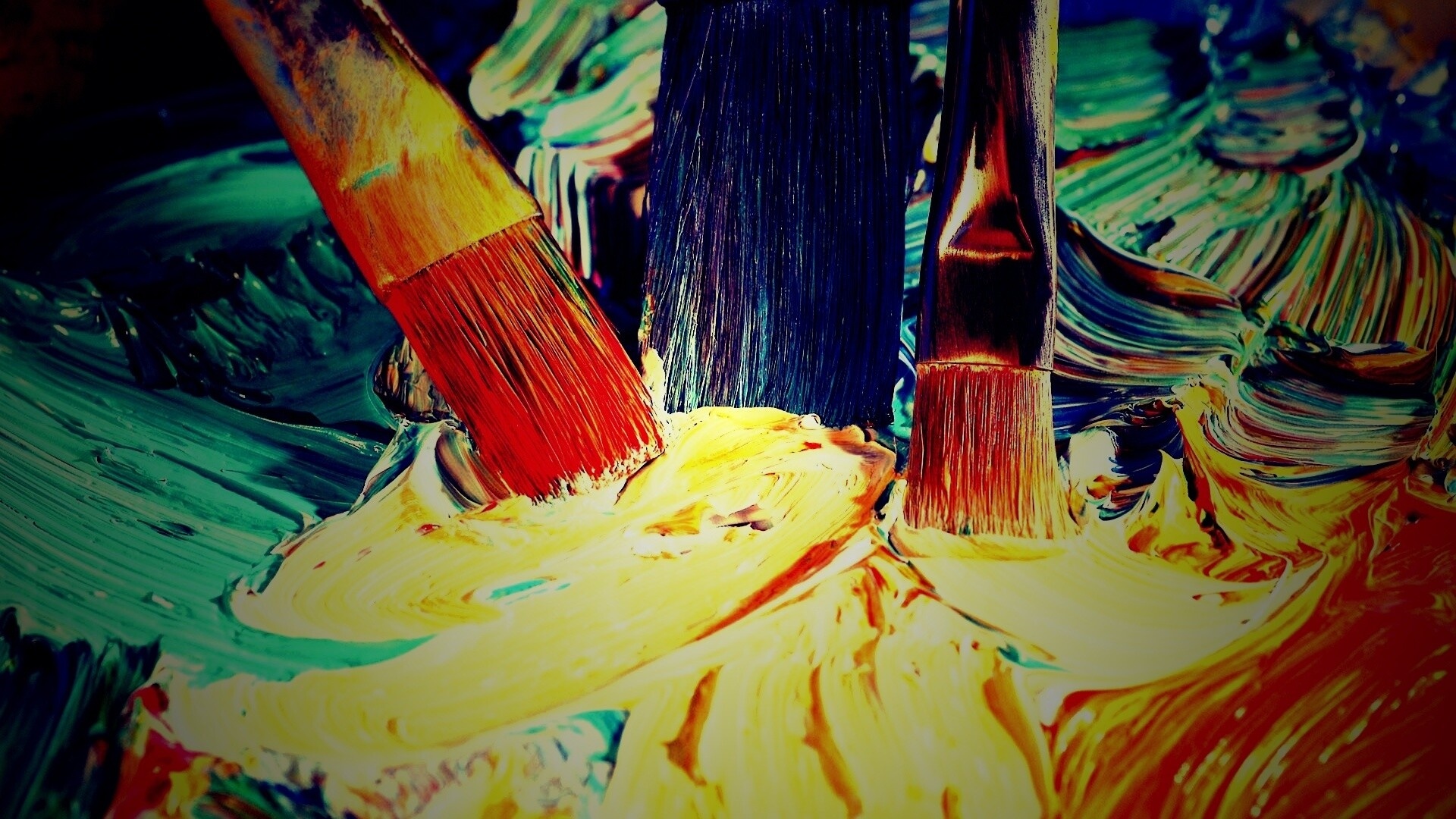 Brushes And Paint Picture